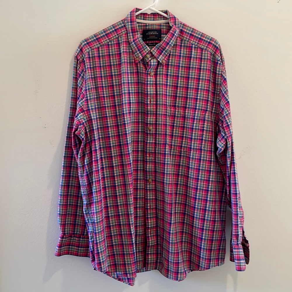 CHARLES TYRWHITT Classic Fit Button Down Long Sleeve Shirt